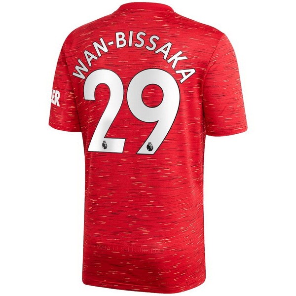 Camiseta Manchester United NO.29 Wan Bissaka Primera equipo 2020-2021 Rojo